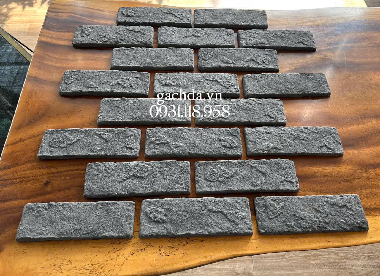 Gạch Giả Cổ GD619 6x19x1cm đen