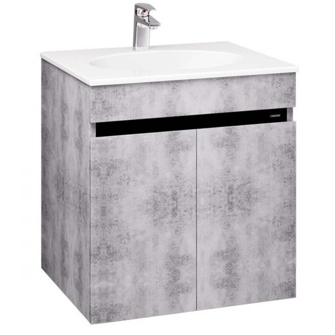 Bộ Tủ Lavabo Caesar Treo Tường LF5024/EH05024ASV Màu Xám